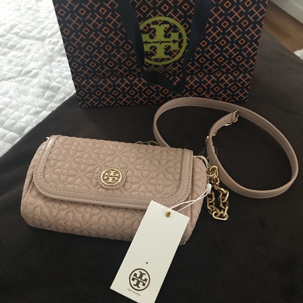 NWT Auth Tory Burch Bryant quilted small crossbody